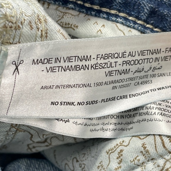 Ariat Mens M4 Relaxed Boot Cut Jean 36x32 Thrashed Western Distress Work Denim - Picture 10 of 15